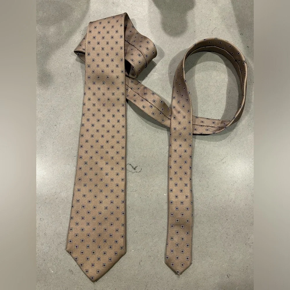 Kuppenheimer Silk Neck Tie Tan Formal Business Dressy